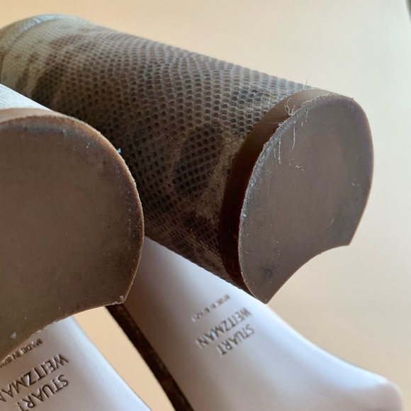 Stuart Weitzman NEARLYNUDE Block Sandal size 7.5 - Picture 6 of 9